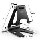 Diablo X-Dock alumíniumból készült asztali telefontartó, telefontartó állvány