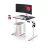 DIABLO X-Tensio Állítható magasságú gamer asztal, elektromos íróasztal, 1100 mm, fehér