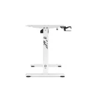 DIABLO X-Tensio Állítható magasságú gamer asztal, elektromos íróasztal, 1100 mm, fehér