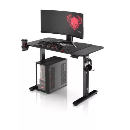 DIABLO X-Tensio Állítható magasságú gamer asztal, elektromos íróasztal, 1100 mm, fekete