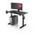 DIABLO X-Tensio Állítható magasságú gamer asztal, elektromos íróasztal, 1100 mm, fekete