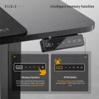 DIABLO X-Tensio Állítható magasságú gamer asztal, elektromos íróasztal, 1100 mm, fekete