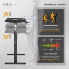 DIABLO X-Tensio Állítható magasságú gamer asztal, elektromos íróasztal, 1100 mm, fekete