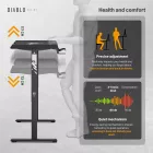 DIABLO X-Tensio Állítható magasságú gamer asztal, elektromos íróasztal, 1400 mm, fekete