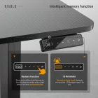 DIABLO X-Tensio Állítható magasságú gamer asztal, elektromos íróasztal, 1400 mm, fekete