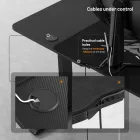 DIABLO X-Tensio Állítható magasságú gamer asztal, elektromos íróasztal, 1400 mm, fekete