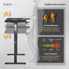 DIABLO X-Tensio Állítható magasságú gamer asztal, elektromos íróasztal, 1600 mm, fekete