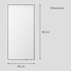 JAN NOWAK MAGNETO nagyméretű mágneses fehértábla, 400 x 800 mm, 2 darab