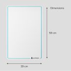 JAN NOWAK MAGNETO mágneses fehértábla, 390 x 590 mm, 2 darab