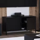 JAN NOWAK ROSA TV-szekrény lábakon, 1150 x 595 x 400 mm, Modern: fekete 