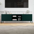 JAN NOWAK XL ROSARIA TV szekrény, 1700 x 400 x 500 mm, palackzöld