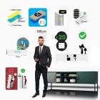 JAN NOWAK XL ROSARIA TV szekrény, 1700 x 400 x 500 mm, palackzöld