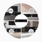 JAN NOWAK XL ROSARIA TV szekrény, 1700 x 400 x 500 mm, fekete