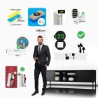 JAN NOWAK XL ROSARIA TV szekrény, 1700 x 400 x 500 mm, fekete