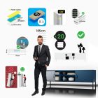 JAN NOWAK XL ROSARIA TV szekrény, 1700 x 400 x 500 mm, sötétkék, kiárusítás