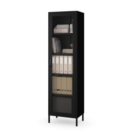 JAN NOWAK LUIGI vitrin, 500 x 1800 x 350 mm, Modern: fekete