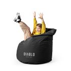 Diablo Kido gyerek babzsákfotel, fekete