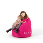 Diablo Kido gyerek babzsákfotel, rózsaszín