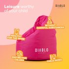 Diablo Kido gyerek babzsákfotel, rózsaszín