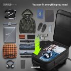 Diablo Hátizsák Backpack Air, multifunkciós, vákuumos, fekete