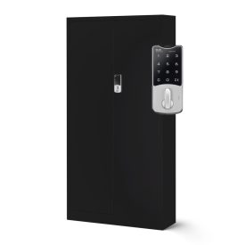   JAN NOWAK DANIEL fém iratszekrény 900x1850x400, modell fekete