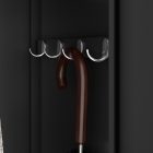 JAN NOWAK KACPER II pléh öltözőszekrény, kétmodulos, 600x1800x500, modell fekete