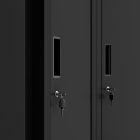 JAN NOWAK KACPER II pléh öltözőszekrény, kétmodulos, 600x1800x500, modell fekete