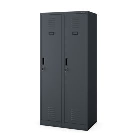   JAN NOWAK KACPER pléh öltözőszekrény, kétmodulos, 800x1800x500, modell antracit