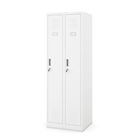   JAN NOWAK KACPER II pléh öltözőszekrény, kétmodulos, 600x1800x500, modell fehér