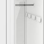 JAN NOWAK KACPER II pléh öltözőszekrény, kétmodulos, 600x1800x500, modell fehér