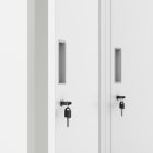 JAN NOWAK KACPER II pléh öltözőszekrény, kétmodulos, 600x1800x500, modell fehér