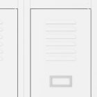 JAN NOWAK KACPER II pléh öltözőszekrény, kétmodulos, 600x1800x500, modell fehér