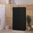 JAN NOWAK AGNES fém takarítószekrény, 500 x 1850 x 500 mm, fekete