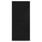 JAN NOWAK BORYS fém öltözőszekrény, 900x1850x500, modell fekete