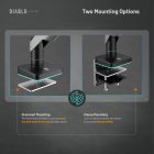 Diablo Képernyőállvány 49 hüvelykes monitorhoz, szürke-fekete LED RGB X-ARM