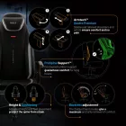 DIABLO X.Eye Prime gamer szék, Normal Size, Burned Black