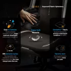 DIABLO X.Eye Prime gamer szék, Normal Size, Burned Black