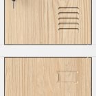 JAN NOWAK MARCIN fém öltözőszekrény, 12 rekeszes, 900x1850x400, Eco Design: fehér/sonoma tölgy