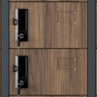 JAN NOWAK OLIVER fém öltözőszekrény, 900x1850x450, 33 rekeszes - Eco Design: antracit/dió 