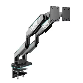   Diablo Képernyőállvány két 49 hüvelykes monitorhoz, szürke-fekete RGB X-Arm Dual