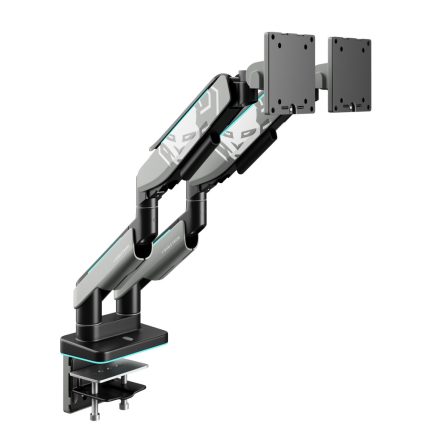 Diablo Képernyőállvány két 49 hüvelykes monitorhoz, szürke-fekete RGB X-Arm Dual