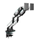 Diablo Képernyőállvány két 49 hüvelykes monitorhoz, fehér-fekete X-Arm Dual RGB