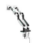 Diablo Képernyőállvány két 49 hüvelykes monitorhoz, fehér-fekete X-Arm Dual RGB