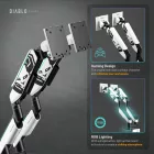 Diablo Képernyőállvány két 49 hüvelykes monitorhoz, fehér-fekete X-Arm Dual RGB