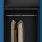 JAN NOWAK DAWID fém öltözőszekrény, 900x1850x450, antracit-kék