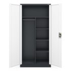 JAN NOWAK DAWID fém öltözőszekrény, 900x1850x450, antracit-fehér