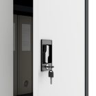 JAN NOWAK DAWID fém öltözőszekrény, 900x1850x450, antracit-fehér