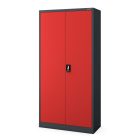 JAN NOWAK DAWID fém öltözőszekrény, 900x1850x450, antracit-piros