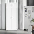 JAN NOWAK EWA Compact Felső szekrényelem öltözőszekrényhez – 800 x 380 x 400 mm, fehér