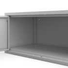 JAN NOWAK EWA Compact Felső szekrényelem öltözőszekrényhez – 800 x 380 x 400 mm, szürke